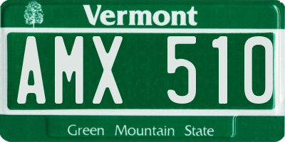 VT license plate AMX510