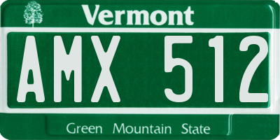VT license plate AMX512