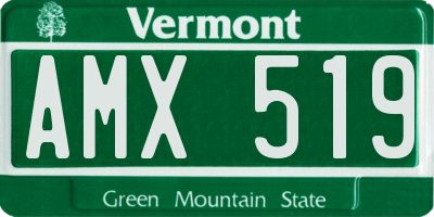 VT license plate AMX519