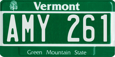 VT license plate AMY261