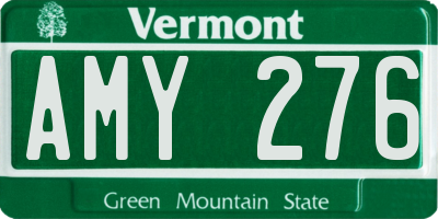 VT license plate AMY276