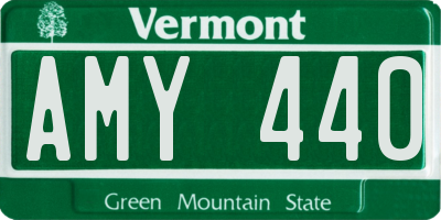 VT license plate AMY440