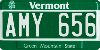 VT license plate AMY656