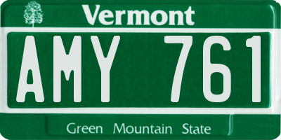 VT license plate AMY761
