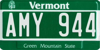 VT license plate AMY944