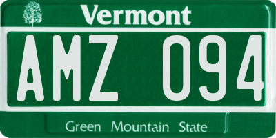 VT license plate AMZ094