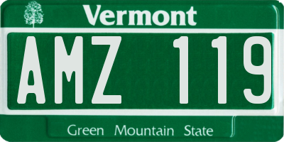 VT license plate AMZ119