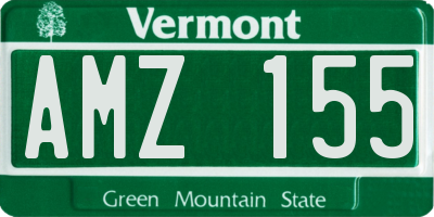 VT license plate AMZ155