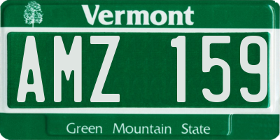 VT license plate AMZ159