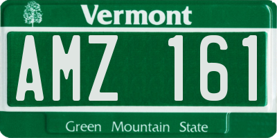 VT license plate AMZ161