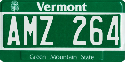 VT license plate AMZ264