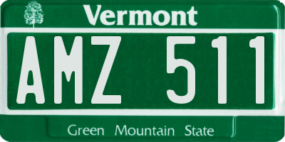 VT license plate AMZ511