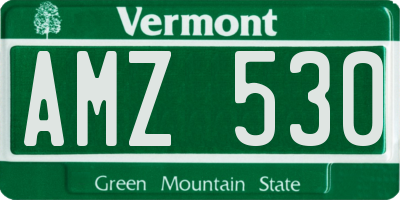 VT license plate AMZ530