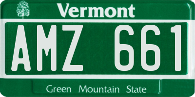 VT license plate AMZ661