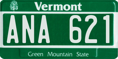 VT license plate ANA621