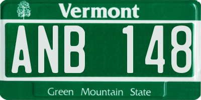 VT license plate ANB148