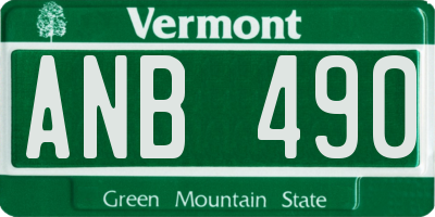 VT license plate ANB490