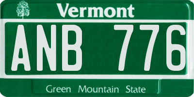 VT license plate ANB776