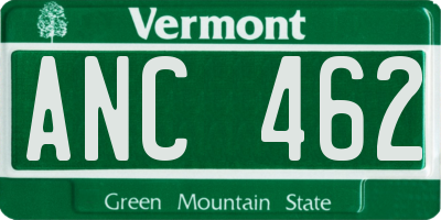 VT license plate ANC462