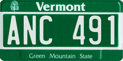 VT license plate ANC491