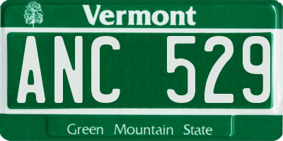 VT license plate ANC529
