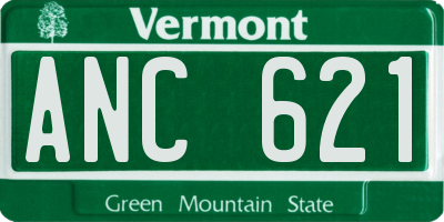 VT license plate ANC621