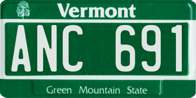 VT license plate ANC691