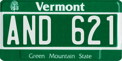 VT license plate AND621