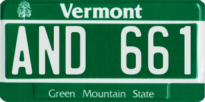 VT license plate AND661