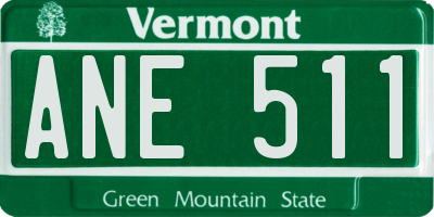 VT license plate ANE511