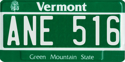 VT license plate ANE516