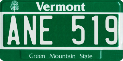 VT license plate ANE519