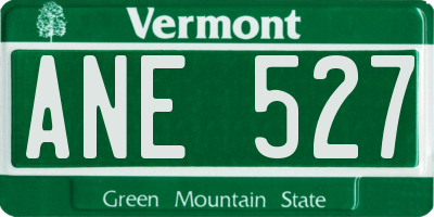 VT license plate ANE527