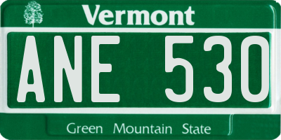 VT license plate ANE530