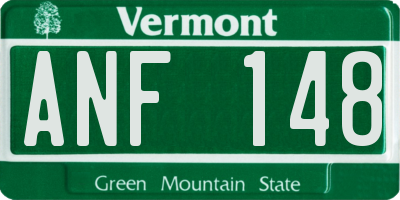 VT license plate ANF148