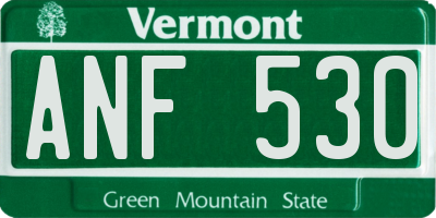 VT license plate ANF530