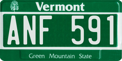 VT license plate ANF591