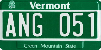 VT license plate ANG051