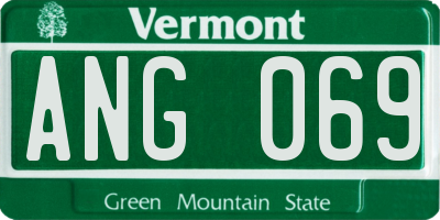 VT license plate ANG069