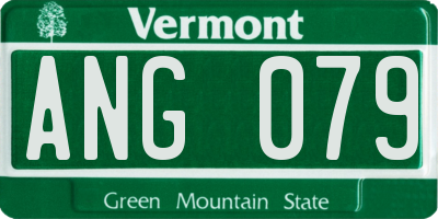 VT license plate ANG079