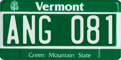 VT license plate ANG081