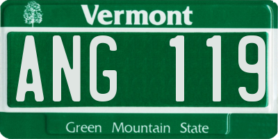 VT license plate ANG119