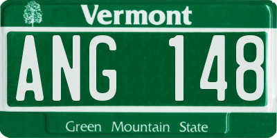 VT license plate ANG148