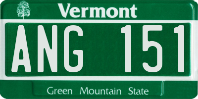 VT license plate ANG151