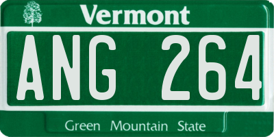 VT license plate ANG264