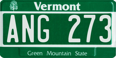 VT license plate ANG273