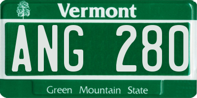 VT license plate ANG280