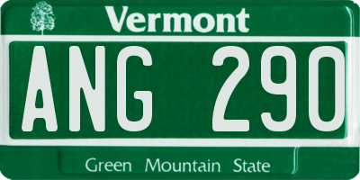 VT license plate ANG290