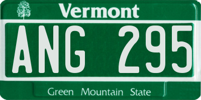 VT license plate ANG295