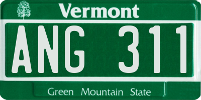 VT license plate ANG311